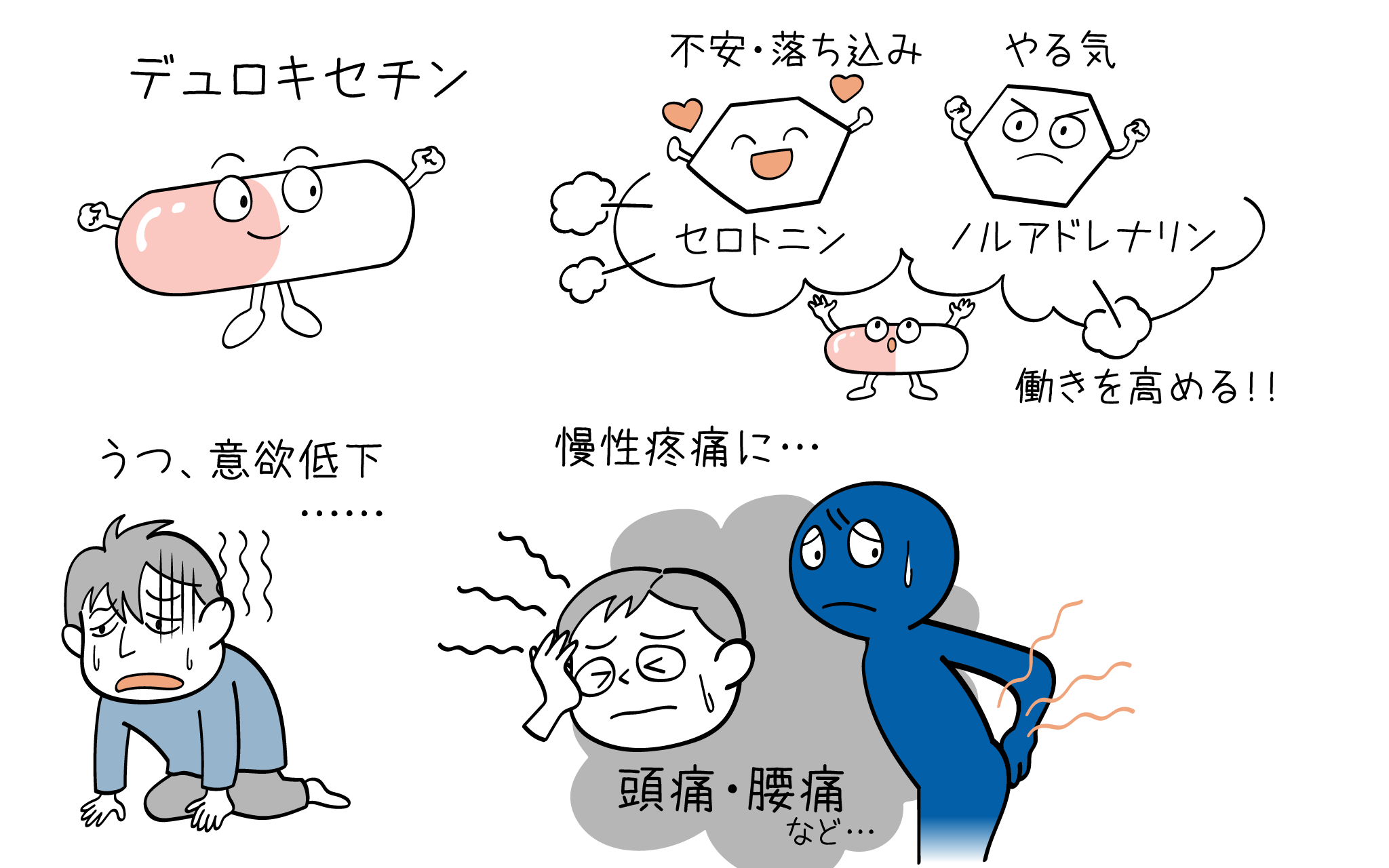 デュロキセチン(サインバルタ)の効果と副作用について、精神科医が詳しく解説します。